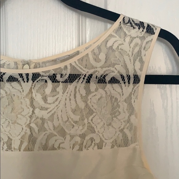 White Layered A-Line Dress - Picture 2 of 2